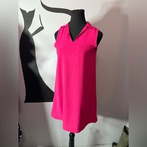 Gilli Fuchsia Sleeveless Collared Dress. PTP 17